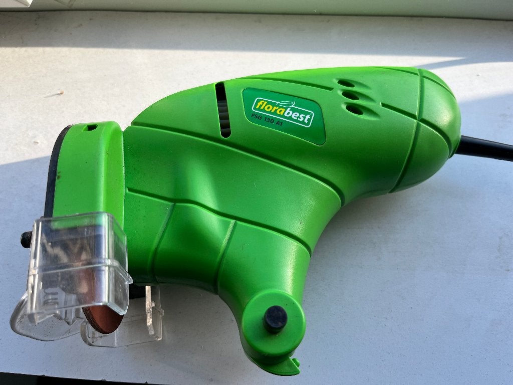 Florabest kettingslijpapparaat, Doe-het-zelf en Verbouw, Ophalen, Gebruikt, Minder dan 700 watt, Werkbankslijpmachine