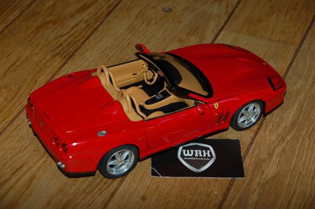 1:18 FERRARI 550 BARCHETTA rood Hotwheels elite no box WRH, Verzenden, Zo goed als nieuw, Auto, Hot Wheels