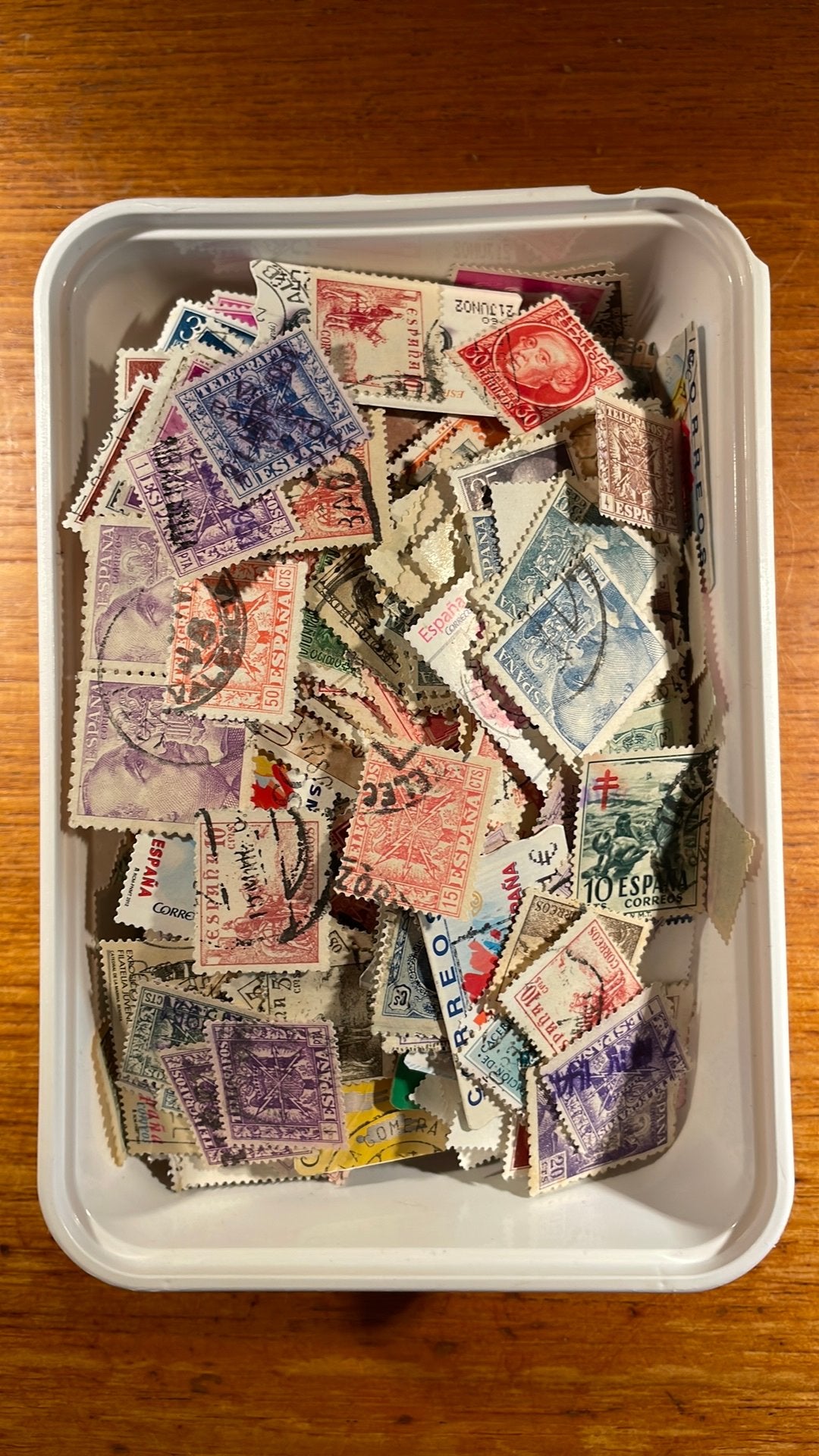 Volle bak postzegels Spanje, Ophalen of Verzenden