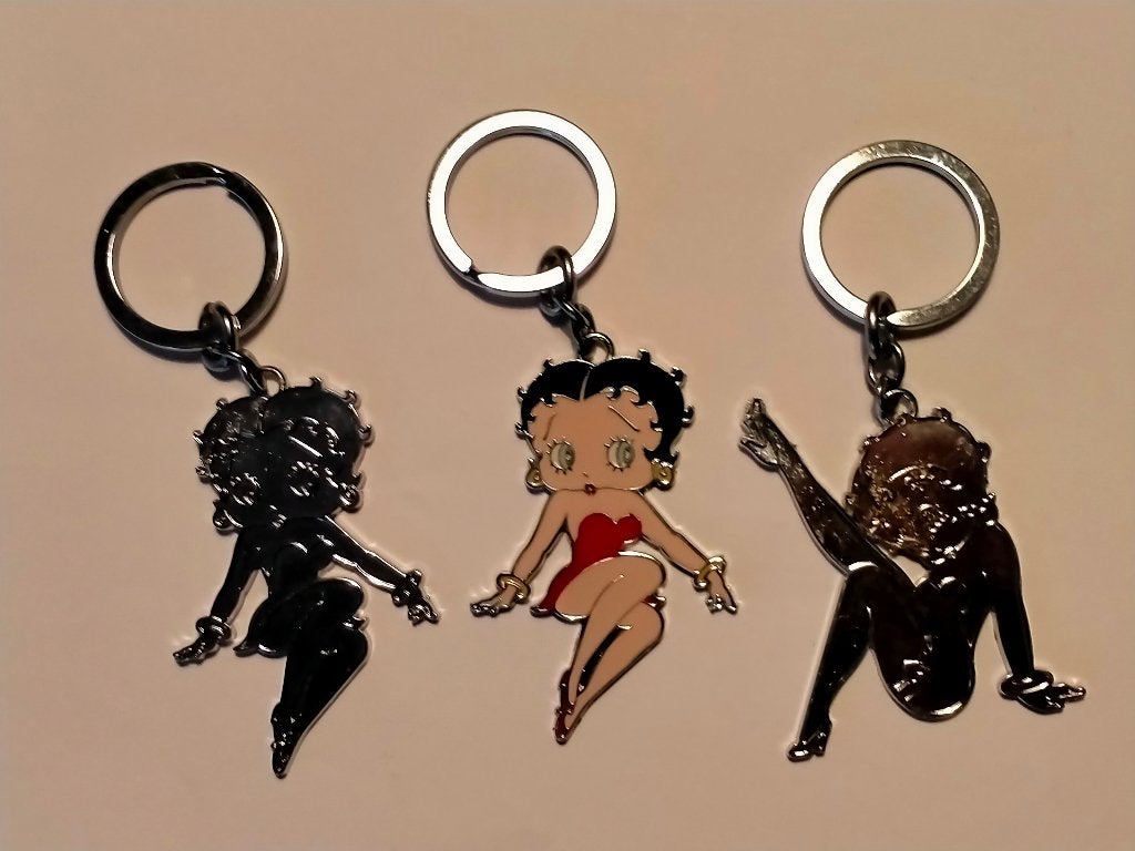 Betty Boop pin-up pinup strip sleutelhangers sleutelhanger, Verzamelen, Stripfiguren, Ophalen of Verzenden, Overige figuren, Zo goed als nieuw