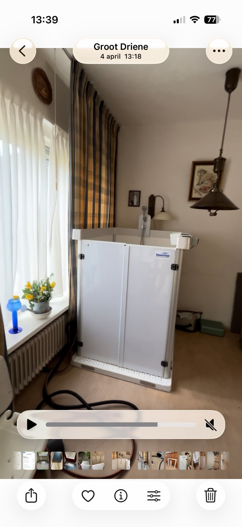 Zorg douchecabine Showerrent, Huis en Inrichting, Ophalen, Gebruikt