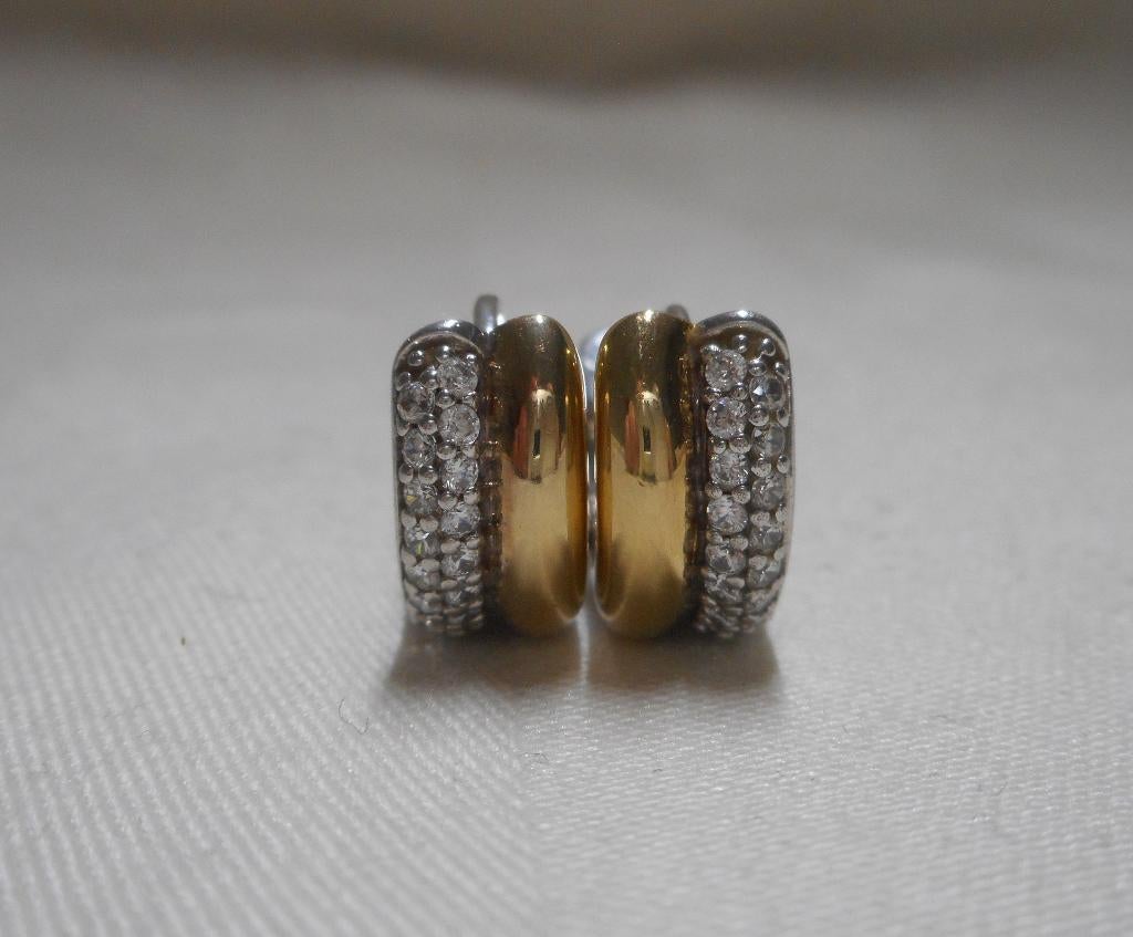 TI SENTO zilveren bicolor Oorbellen 7643ZY nr.1106