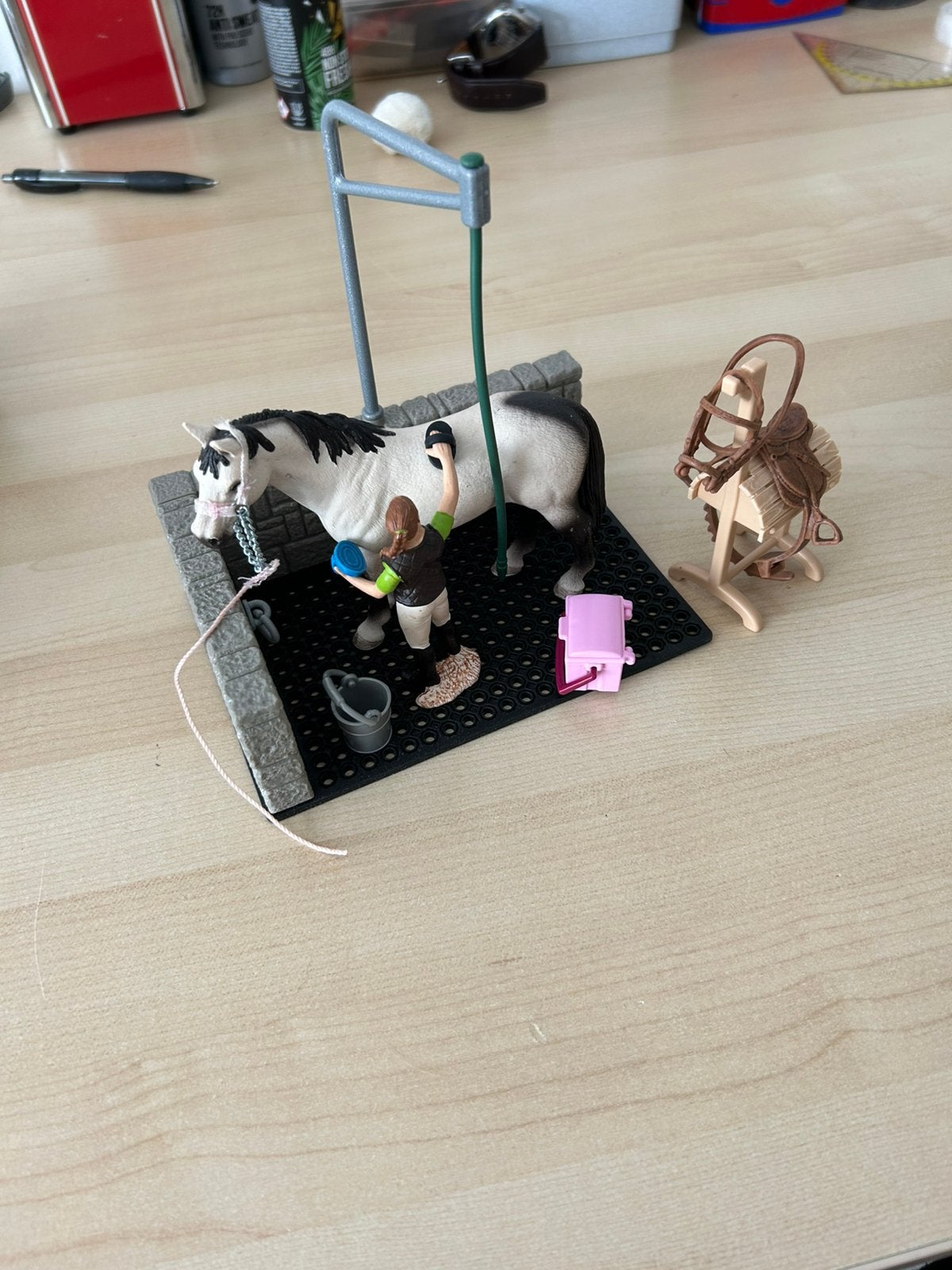 Schleich paarden wasplaats horse club 42104, Ophalen of Verzenden, Zo goed als nieuw
