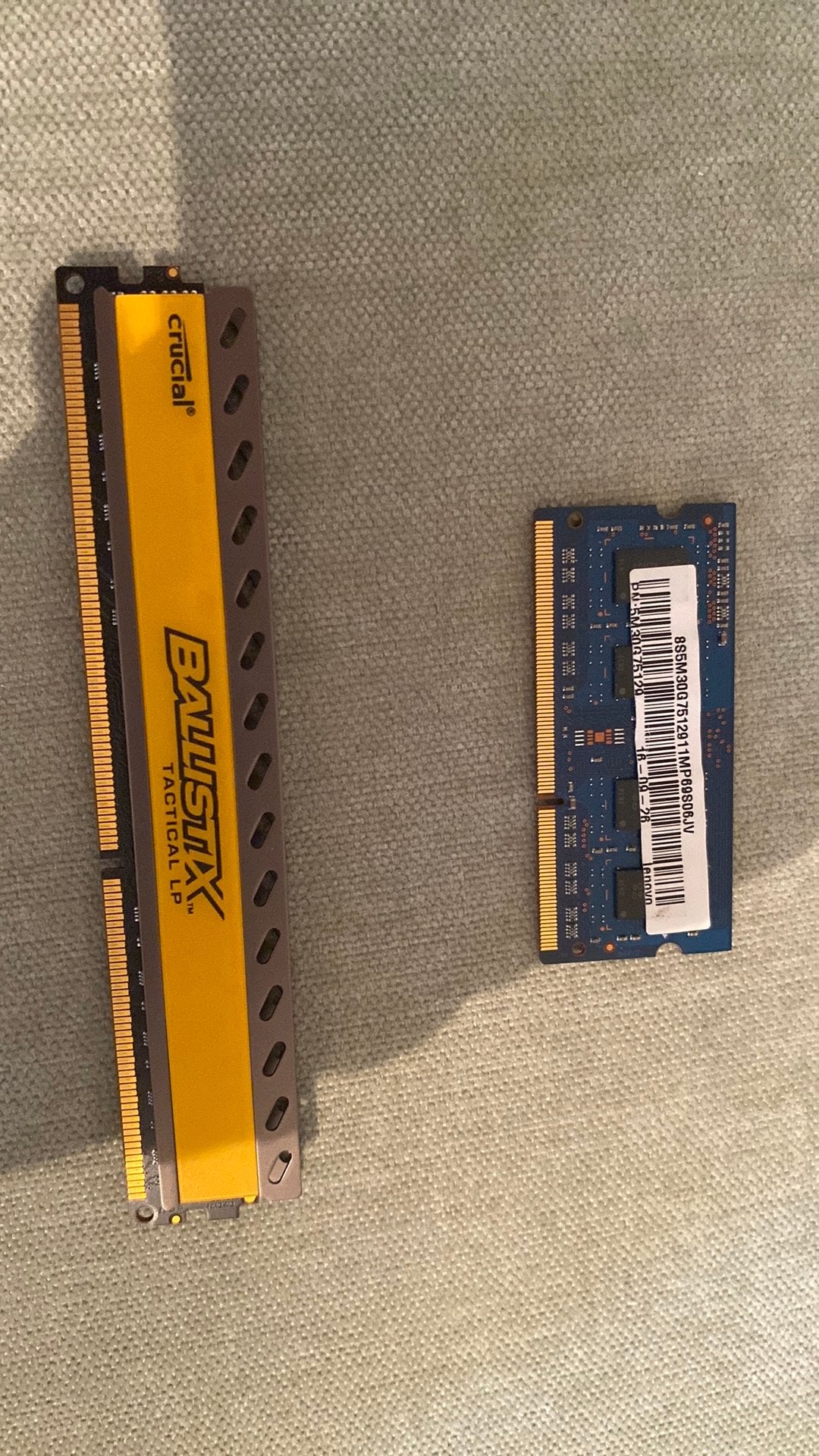 2x 4GB DDR3 geheugen, Computers en Software, RAM geheugen, Ophalen of Verzenden, Zo goed als nieuw, DDR3, Desktop