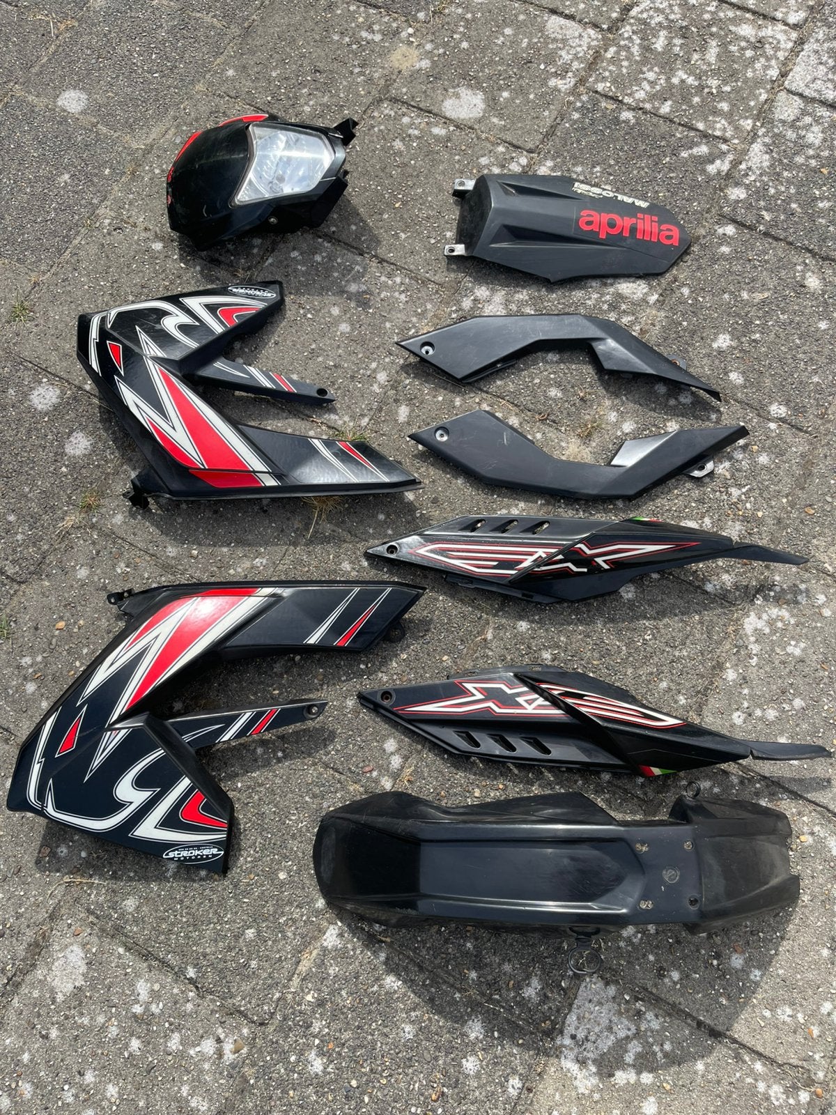 Kappenset aprillia sx 50 2008 in compleet en in nette staat, Fietsen en Brommers, Ophalen of Verzenden, Zo goed als nieuw