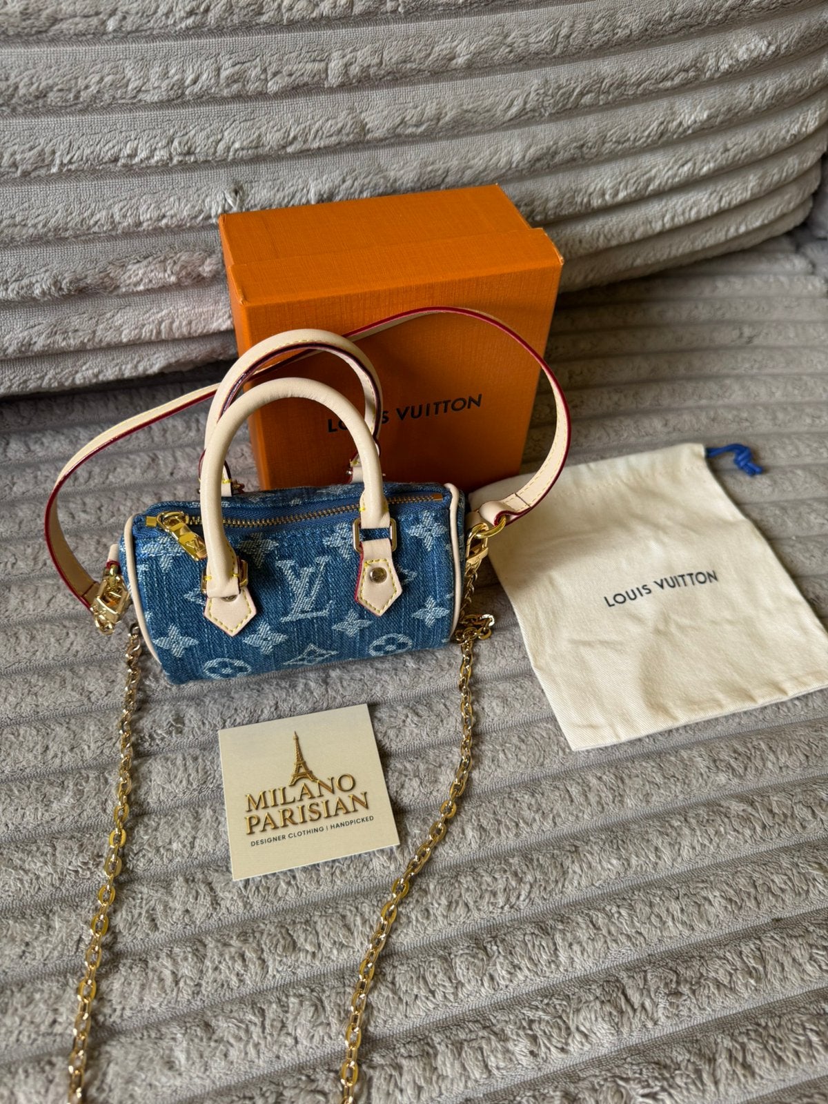 Nano Speedy Denim Accesoires tasje, Ophalen of Verzenden, Nieuw, Blauw, Handtas