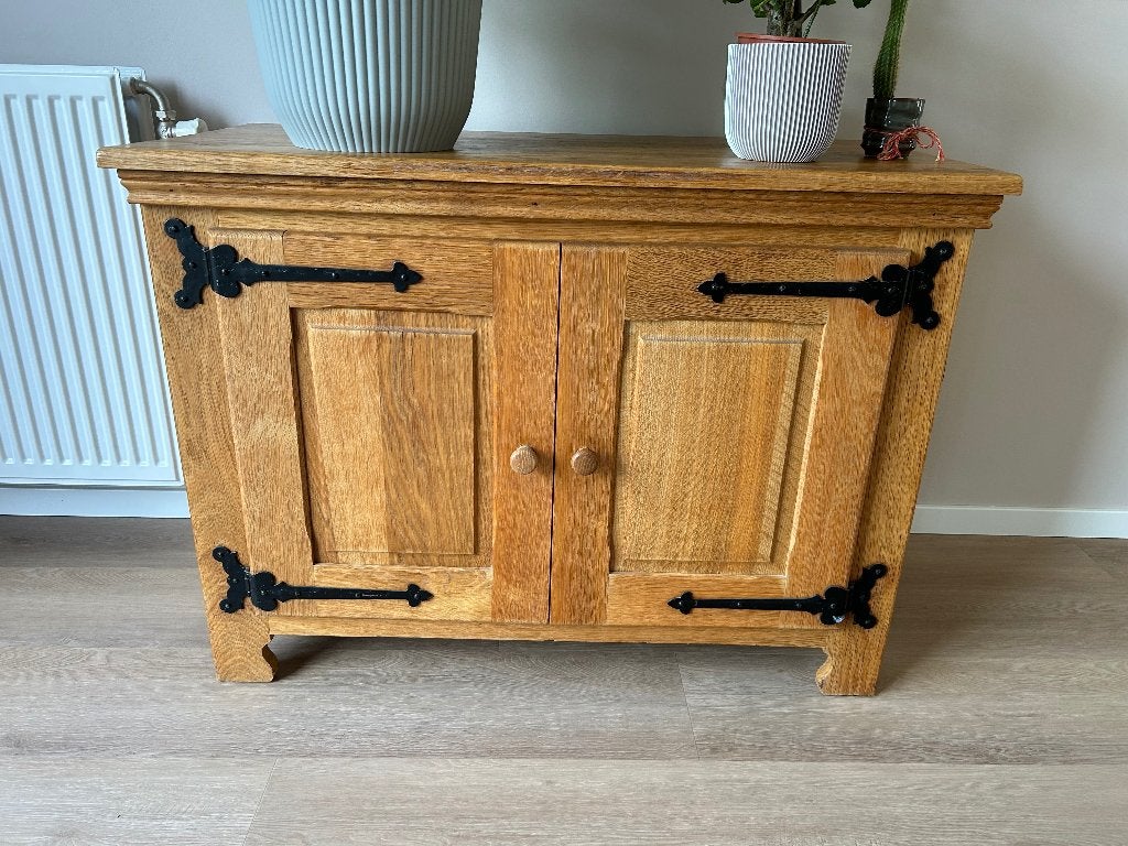 Kast, Ophalen, Eikenhout, 50 tot 100 cm, Minder dan 100 cm