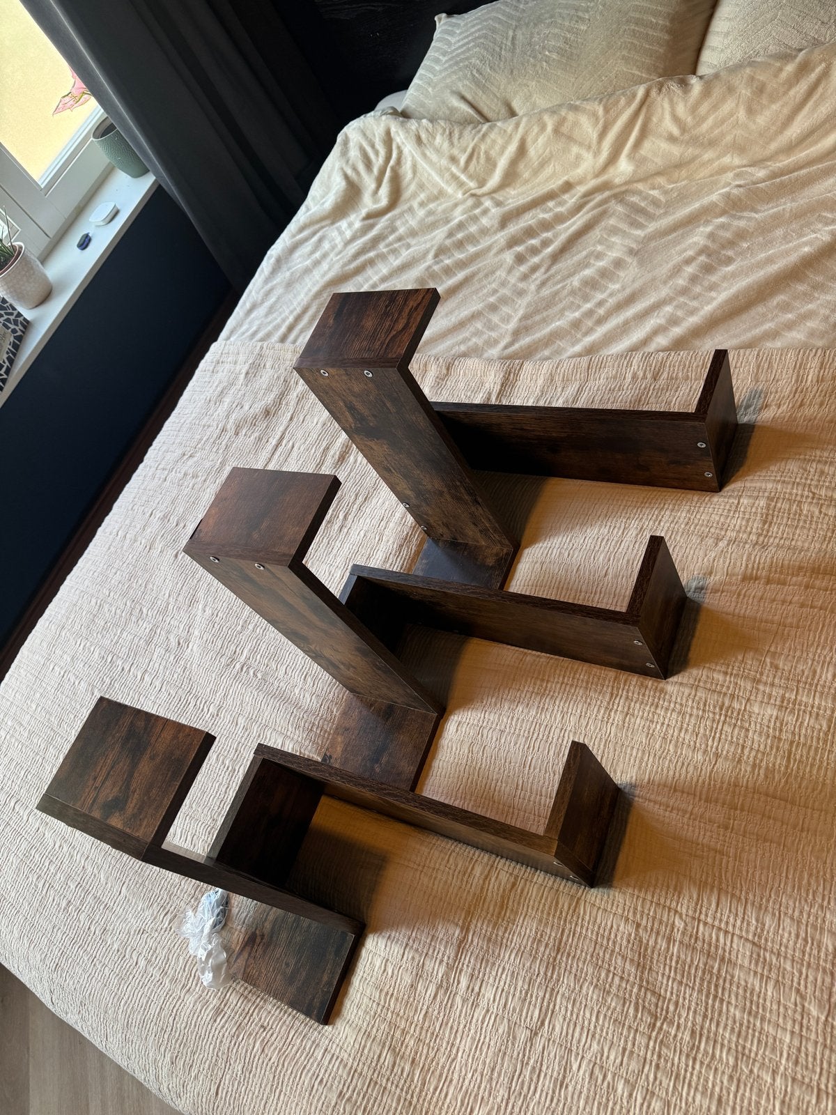 VidaXL houten wandplank - Bruin, Ophalen, Nieuw