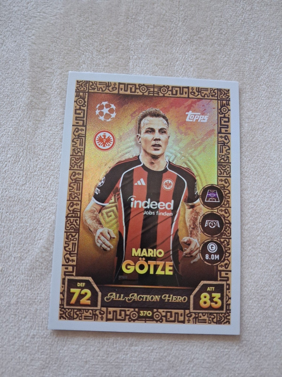 Mario Götze Topps Match Attax Champions League Kaart, Ophalen of Verzenden