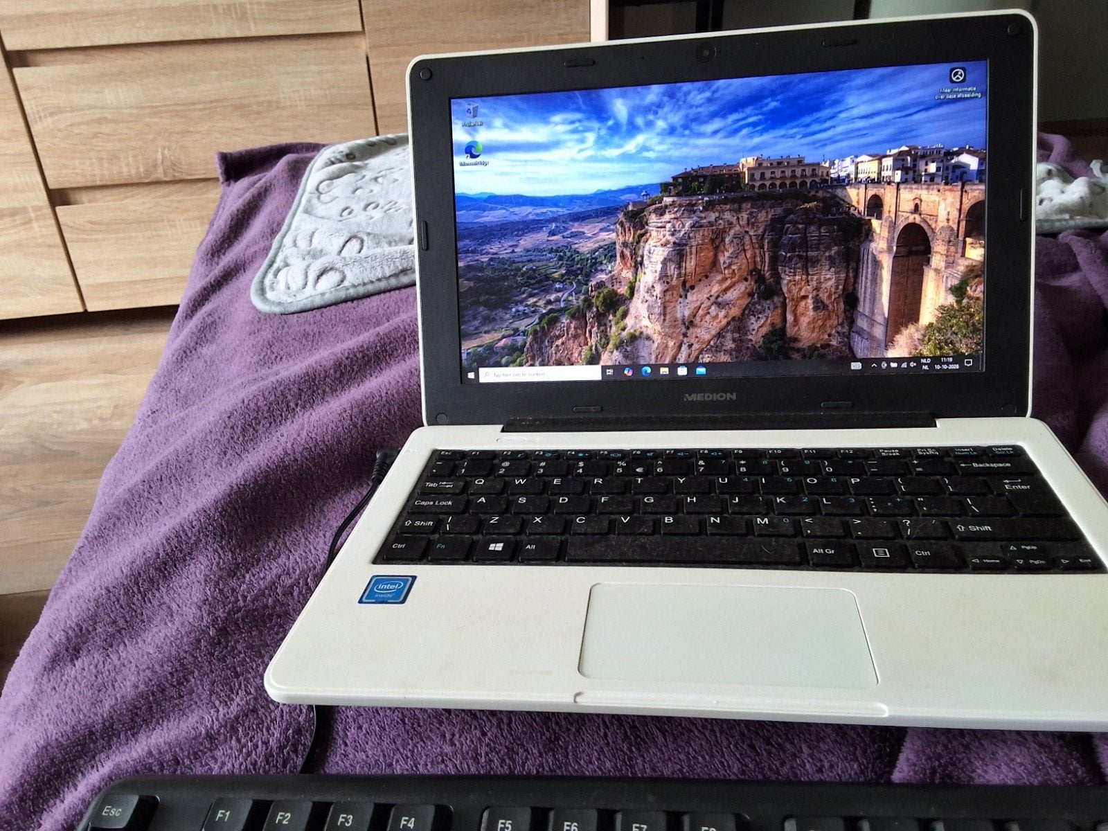 medion mini laptop, Ophalen, Qwerty, Medion, 32 GB of minder