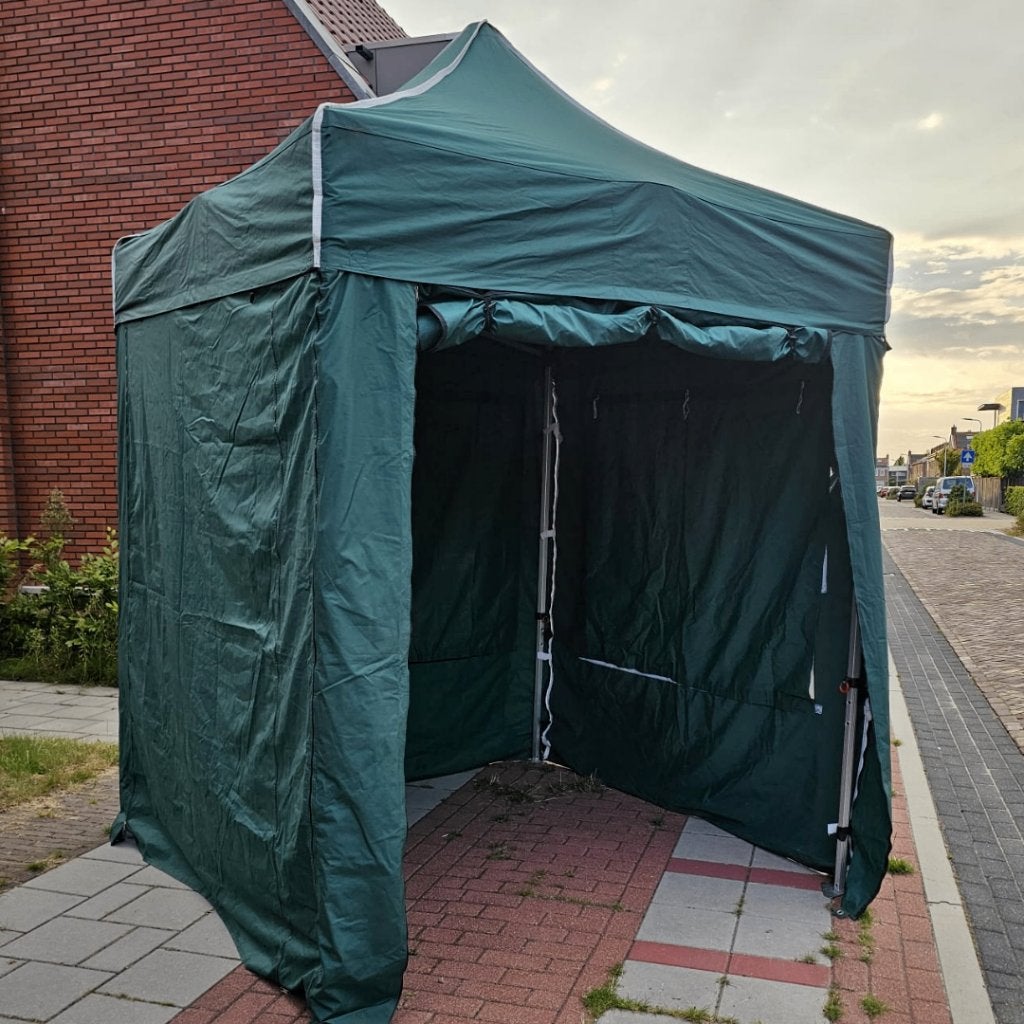 Easy Up Partytent 2x2 meter – Compleet met zijwanden, Ophalen, Gebruikt, Minder dan 5 meter, Partytent