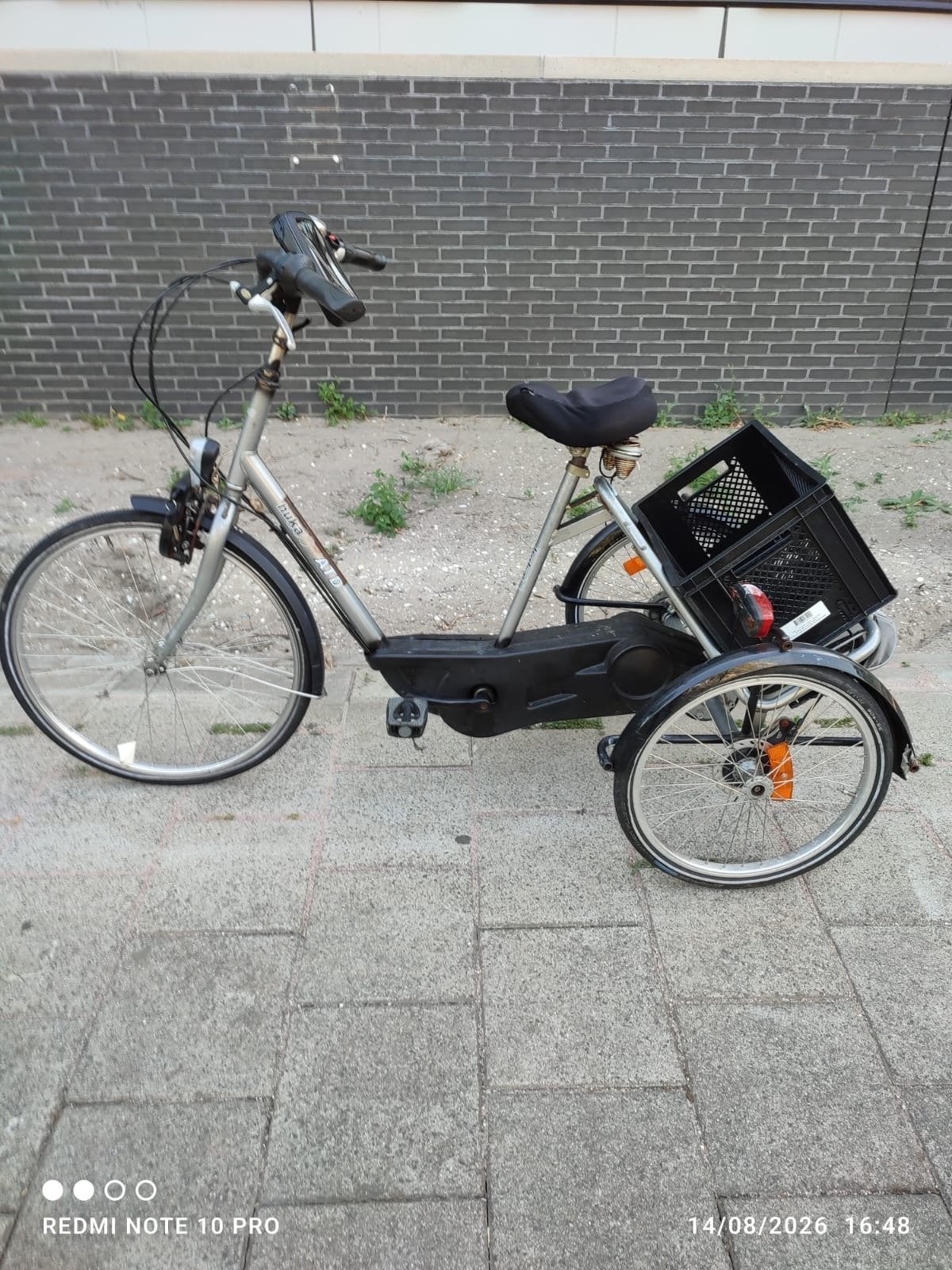 Huka ATD driewieler - Gebruikt, met mand, Ophalen, Gebruikt, Velgrem