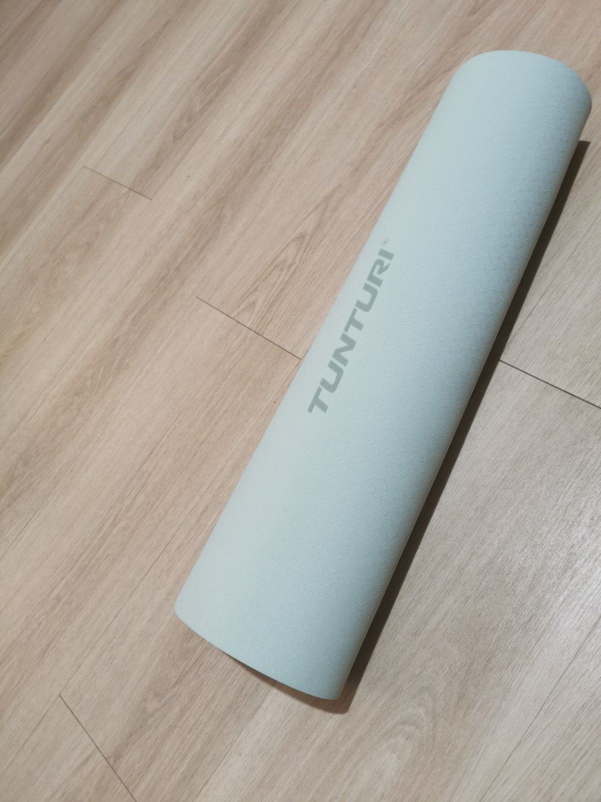 Tunturi Yogamat/Pilatesmat 8mm - Mintgroen, Ophalen, Zo goed als nieuw, Fitnessmat