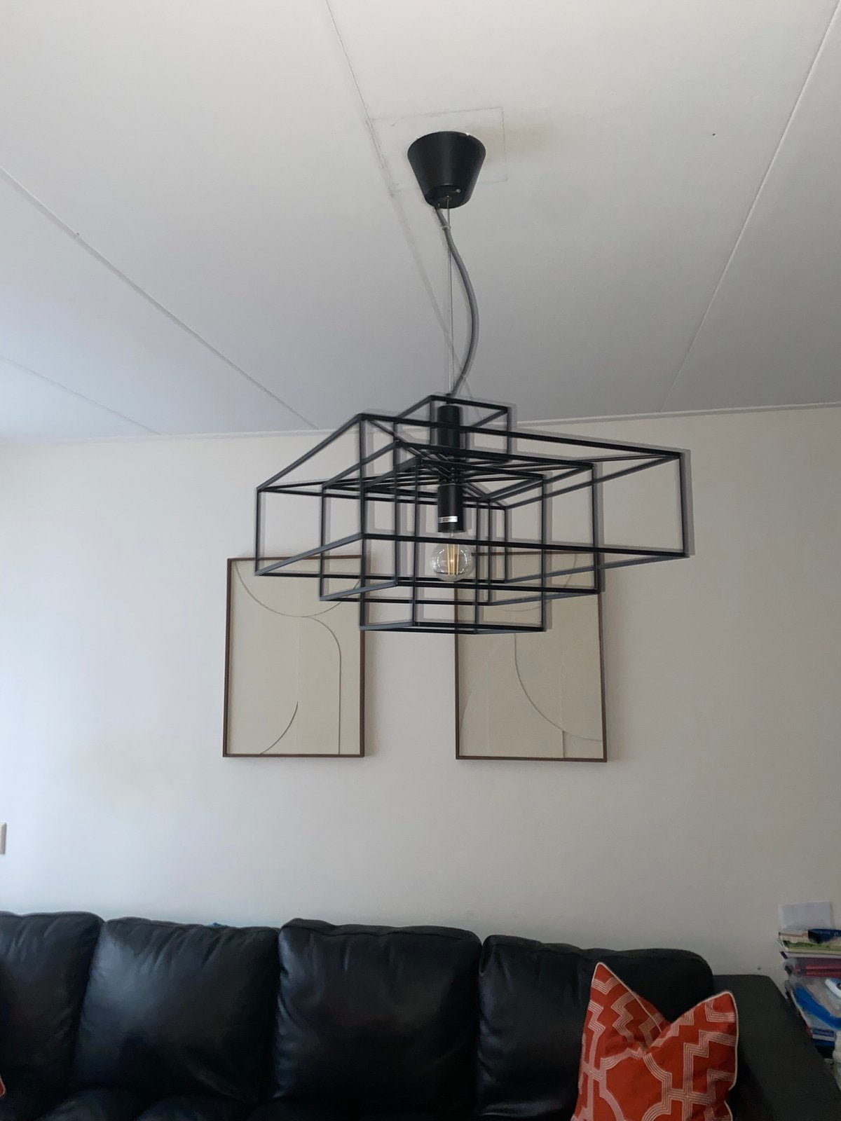 Westwing hanglamp zwart, Ophalen, Zo goed als nieuw, Minder dan 50 cm