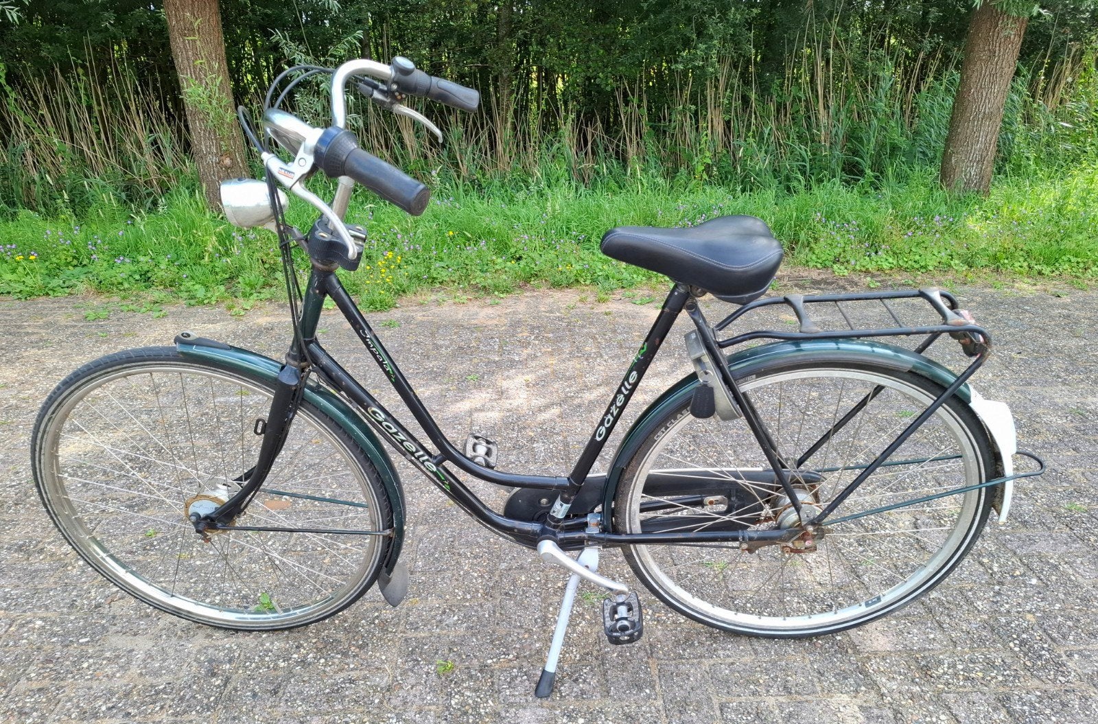 Gazelle damesfiets met 3 versnellingen, Stationsfiets ✅️, Ophalen, Gebruikt, Versnellingen, 56 cm of meer