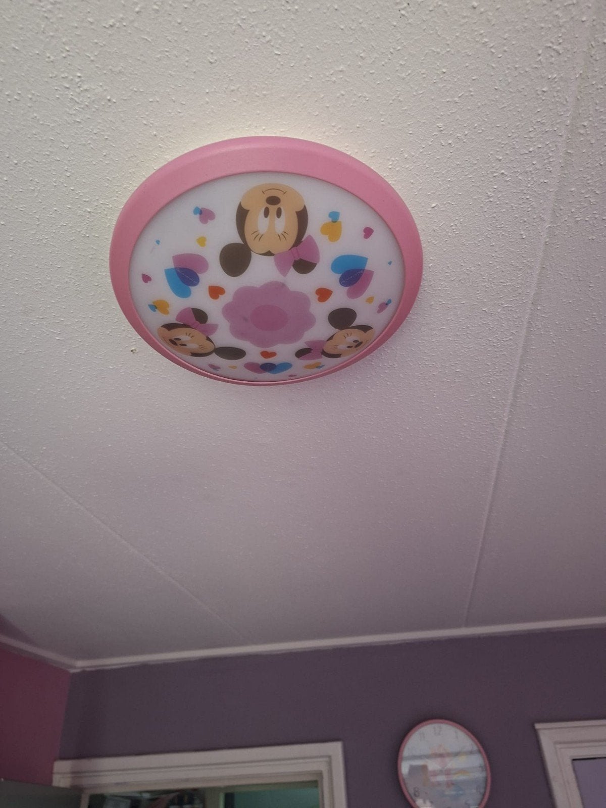 Leuke Mini Mouse Plafonnière voor Kinderkamer, Ophalen, Gebruikt, Kinderlijk, Disney, Minnie Mouse