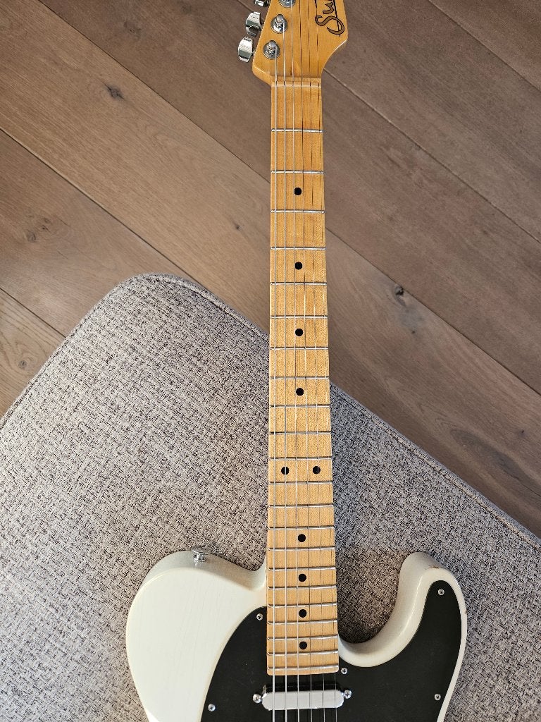 Suhr Classic T Antique MPL SS Trans White + Suhr gigbag, Muziek en Instrumenten, Snaarinstrumenten | Gitaren | Elektrisch, Ophalen of Verzenden