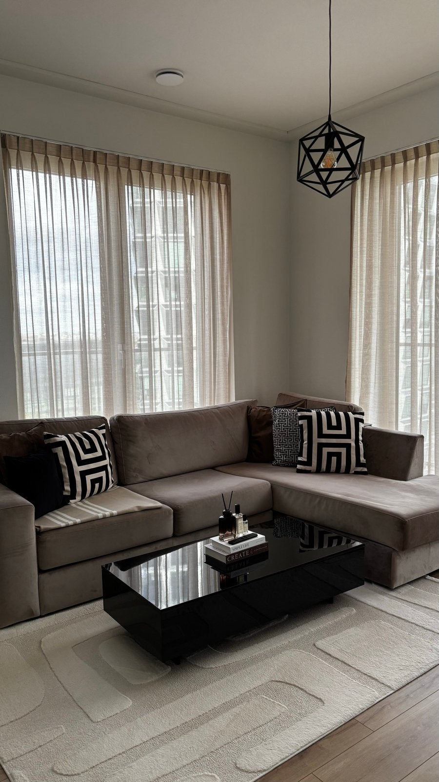 Ruime hoekbank met loungegedeelte - 270x170cm, Ophalen, Gebruikt, Stof