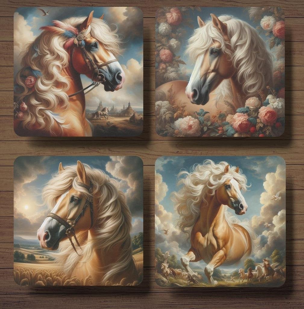 Haflinger Barok onderzetters met houder, Ophalen of Verzenden, Nieuw