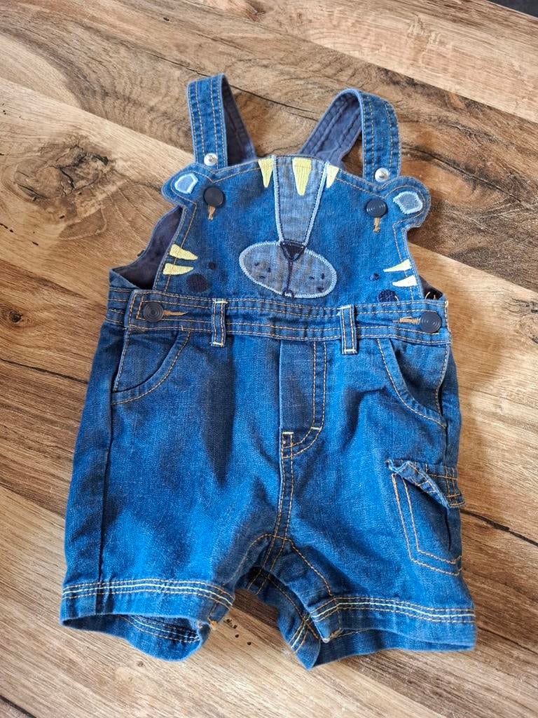 Baby Club spijkertuinbroek maat 74, Gebruikt, Broekje, Jongetje of Meisje, Ophalen of Verzenden