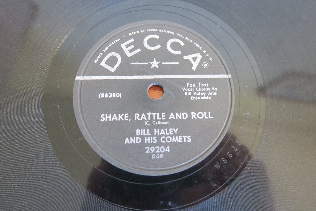 Bill Haley Shake rattle and roll 78rpm 78 toeren seeburg ami, Gebruikt, 10 inch, Voor 1960, Ophalen of Verzenden