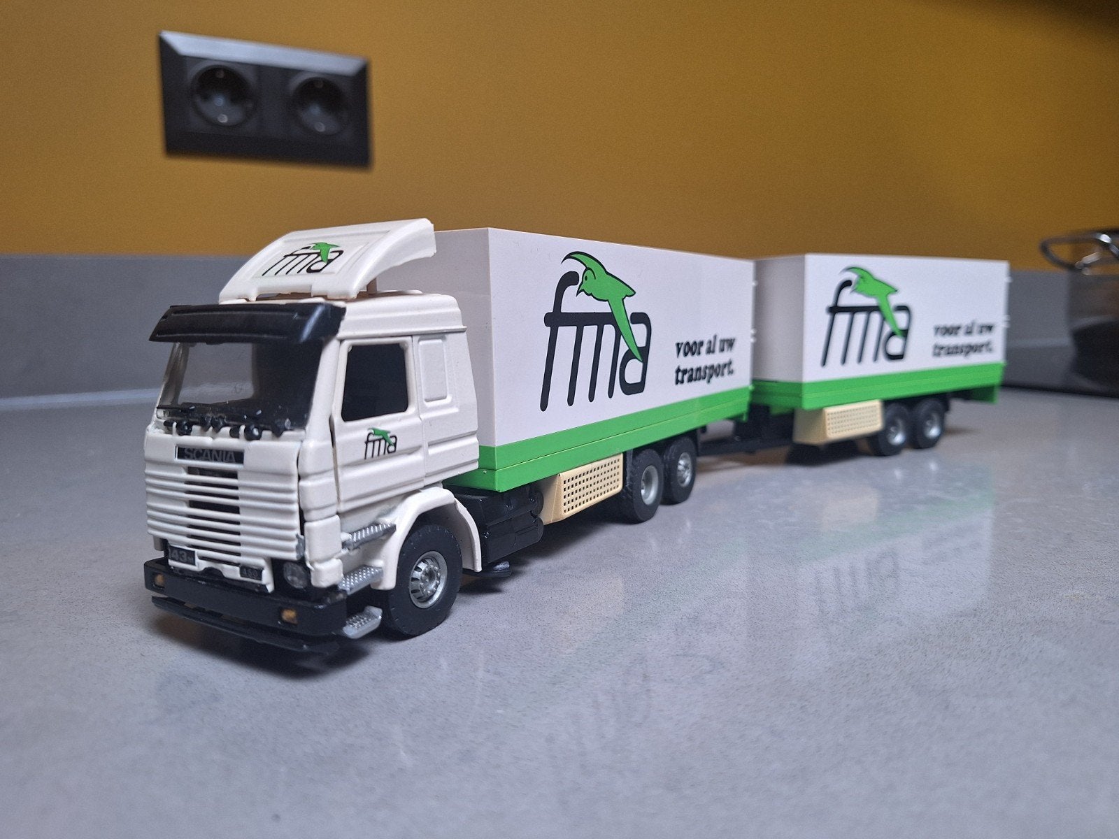 Scania FMA transport, Overige merken, 1:50 of kleiner, Ophalen of Verzenden, Zo goed als nieuw
