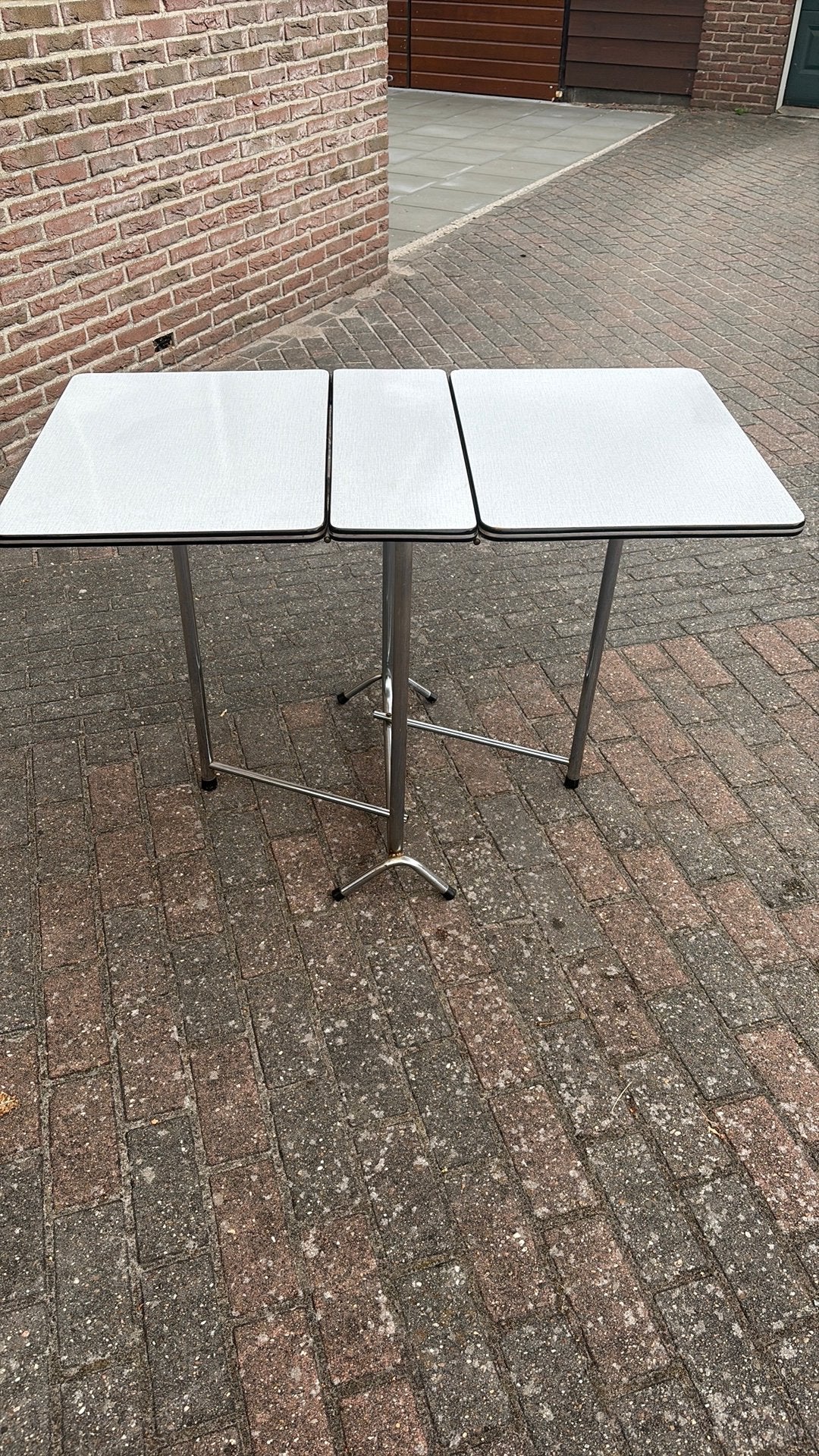 Formica klaptafel, Ophalen, Kunststof, Gebruikt, 100 tot 150 cm