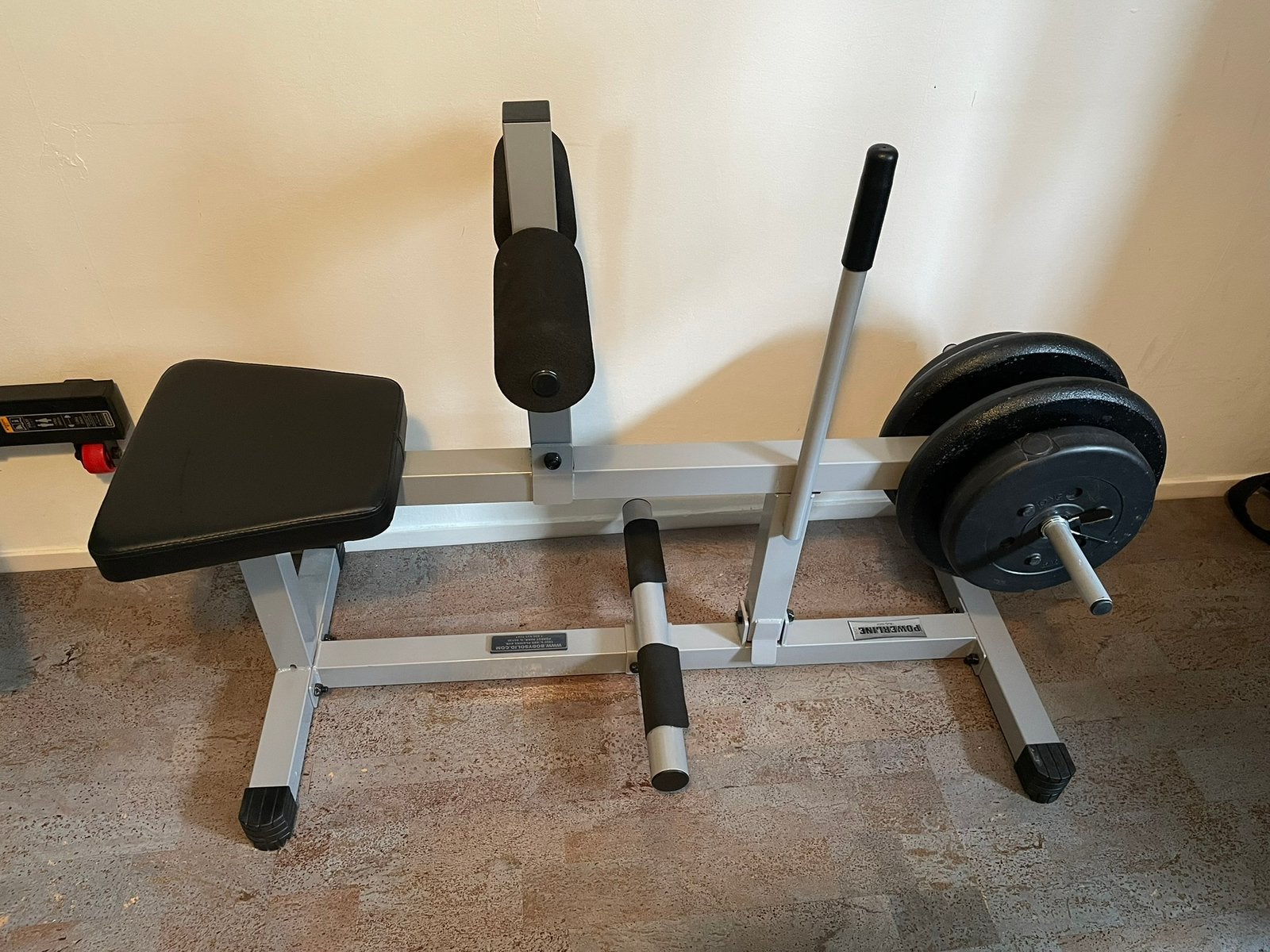 Powerline seated calf machine kuiten fitness aparaat, Ophalen, Zo goed als nieuw, Benen