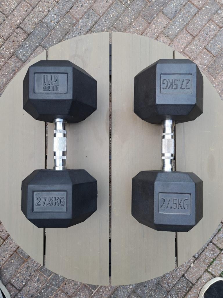 Hexagon dumbbell set 27,5kg, Ophalen, Nieuw, Benen, Dumbbell