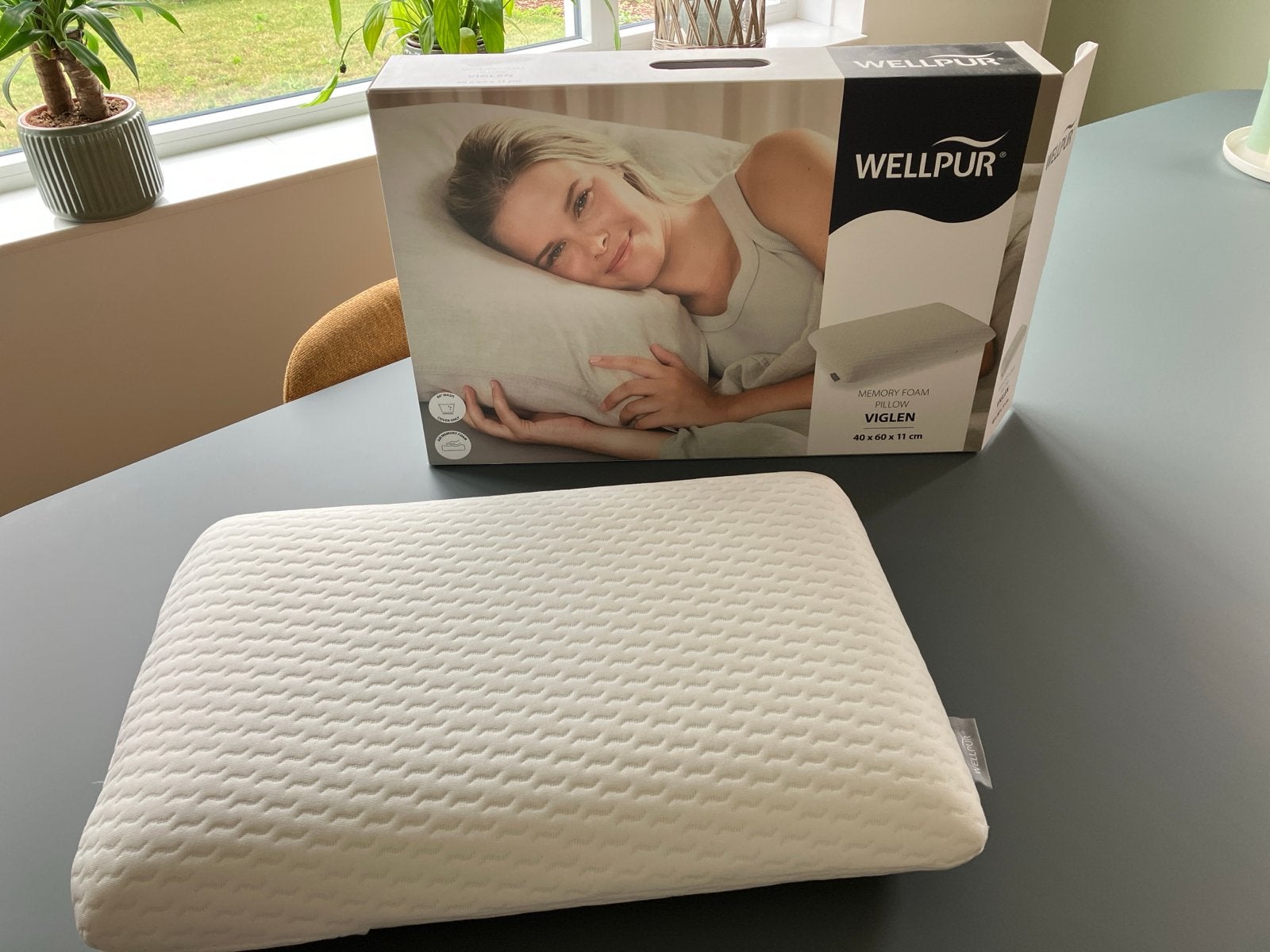 Wellpur Viglen Memory Foam Hoofdkussen, Overige merken, Wit, Hoofdkussen, Ophalen of Verzenden