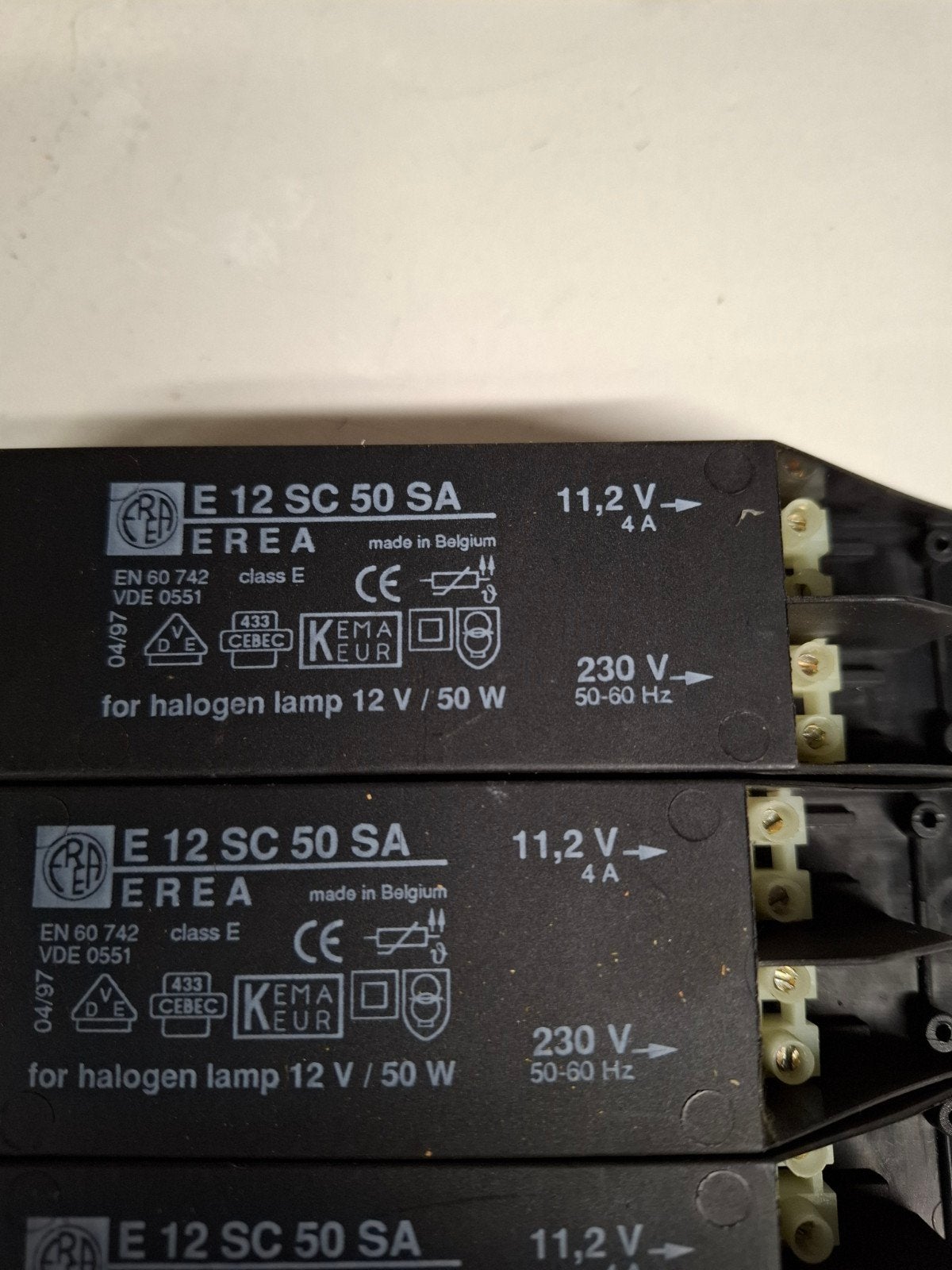 Erea E 12 SC 50 SA Halogeenlamp Transformator 12V/50W, Zo goed als nieuw, Overige merken, Halogeenlamp, Ophalen
