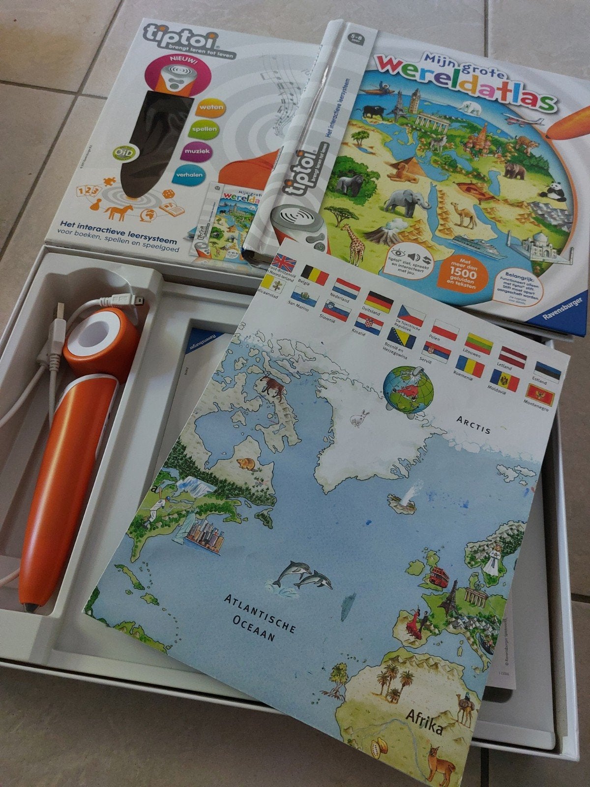 Tiptoi starter set mijn grote wereldatlas, Ophalen of Verzenden