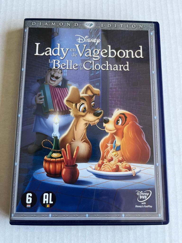 Lady en de Vagebond - Disney Diamond Edition DVD, Alle leeftijden, Ophalen of Verzenden, Gebruikt, Amerikaans