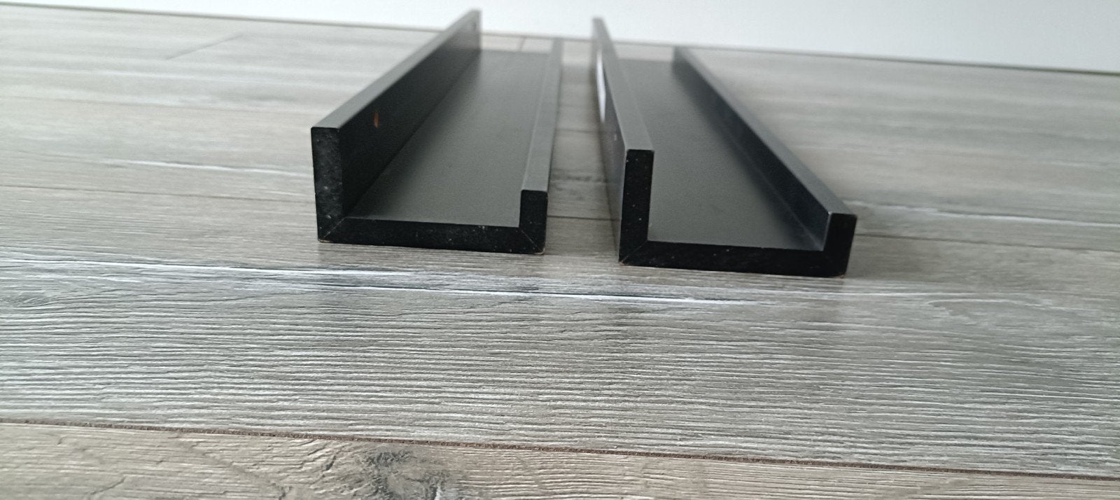 Ikea zwarte foto planken, 2 maten, zgan., Ophalen, Zo goed als nieuw