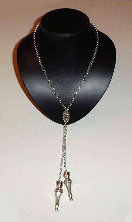 Ketting breipendoppen zilver 835, Met hanger, Verzenden, Nieuw, Zilver