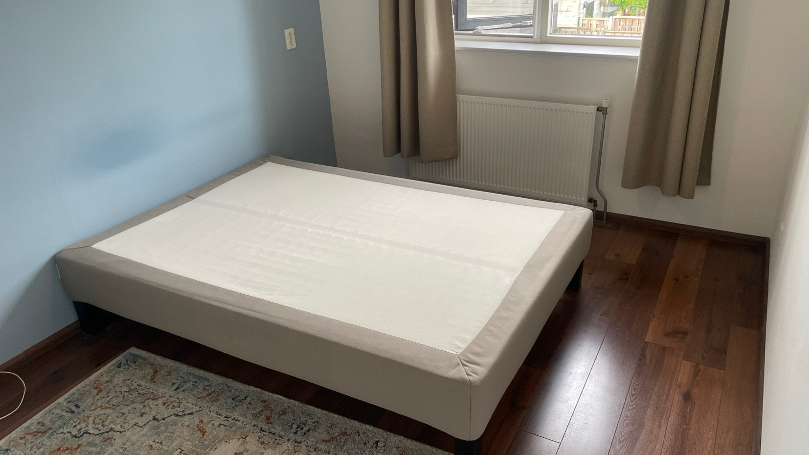 Ikea ESPEVÄR Tweepersoonsbed 140 cm lattenbodems en matras, Ophalen, Gebruikt, Overige kleuren, Tweepersoons
