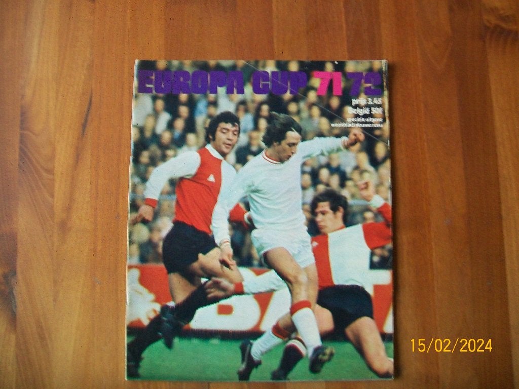 Revu magazine Europa Cup 71 – 72 deel 1, Verzenden, Zo goed als nieuw, Feyenoord, Boek of Tijdschrift