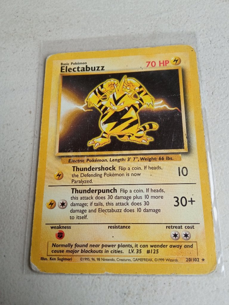 Electabuzz 20/102 - Base Set., Ophalen of Verzenden, Gebruikt, Losse kaart