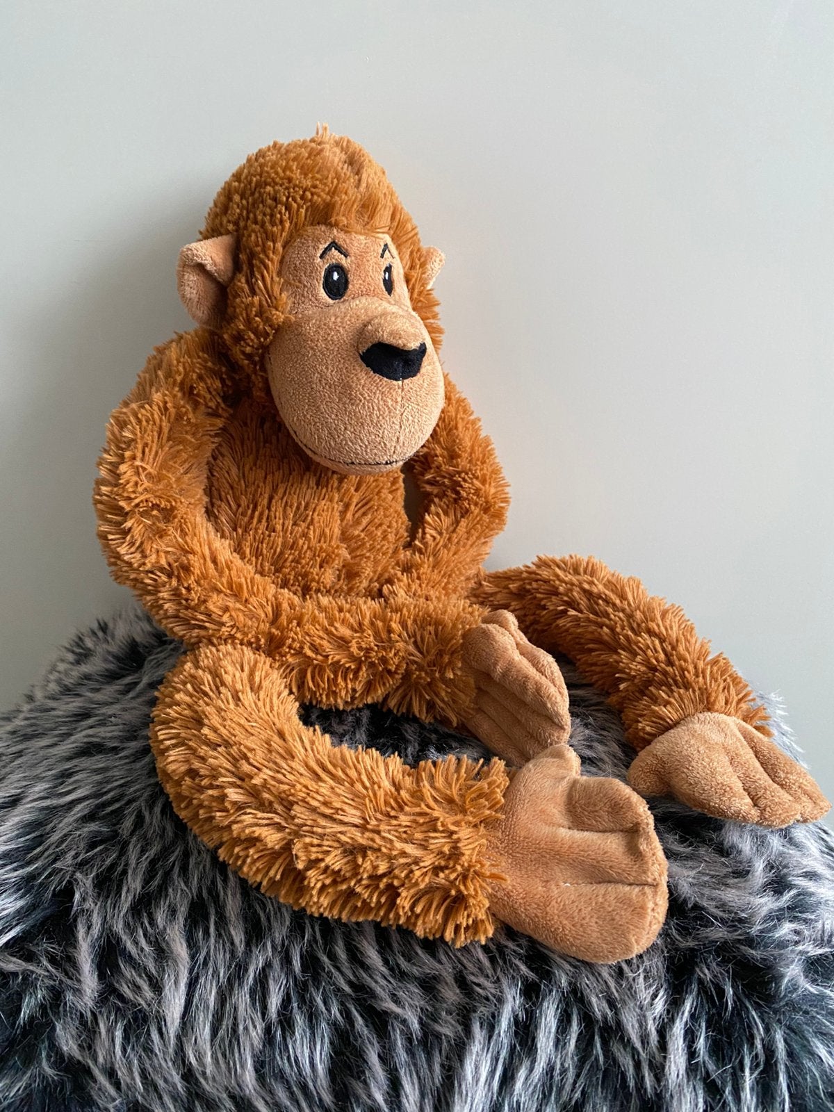 Slinger aap knuffel. bruin. 60 cm, Verzenden, Zo goed als nieuw, Overige typen