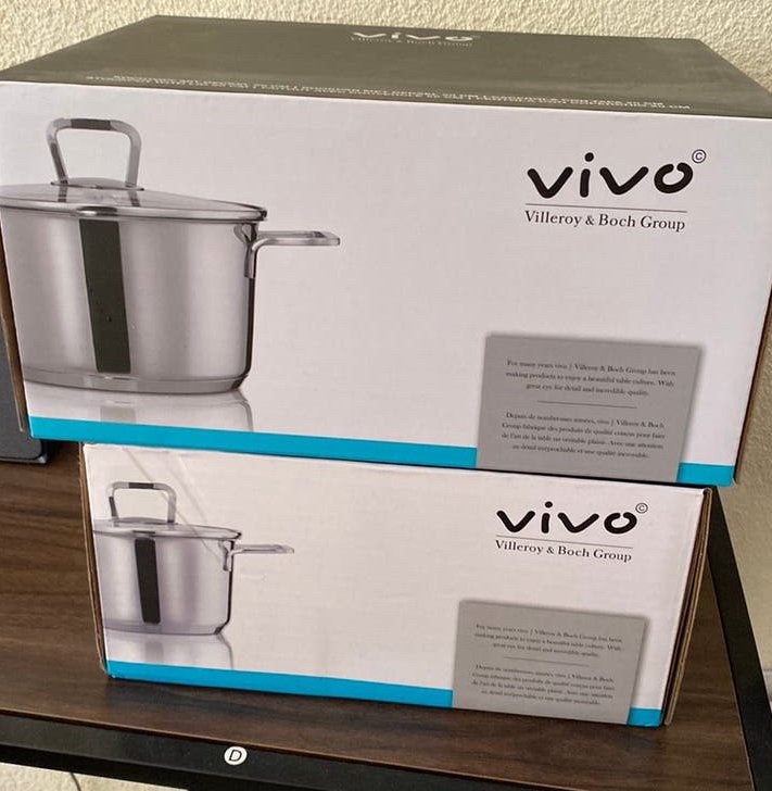 Vivo kookpan 16-20 cm, Ophalen of Verzenden, Rvs