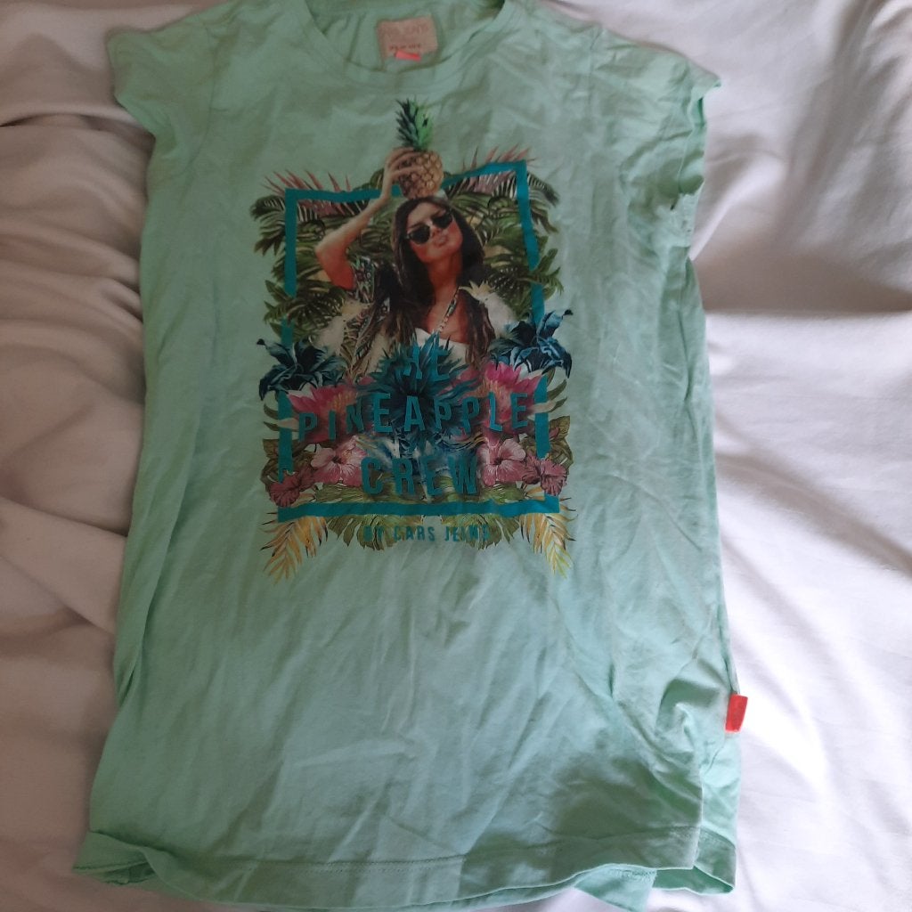 176 shirt cars lichtgroen, Verzenden, Meisje, Shirt of Longsleeve