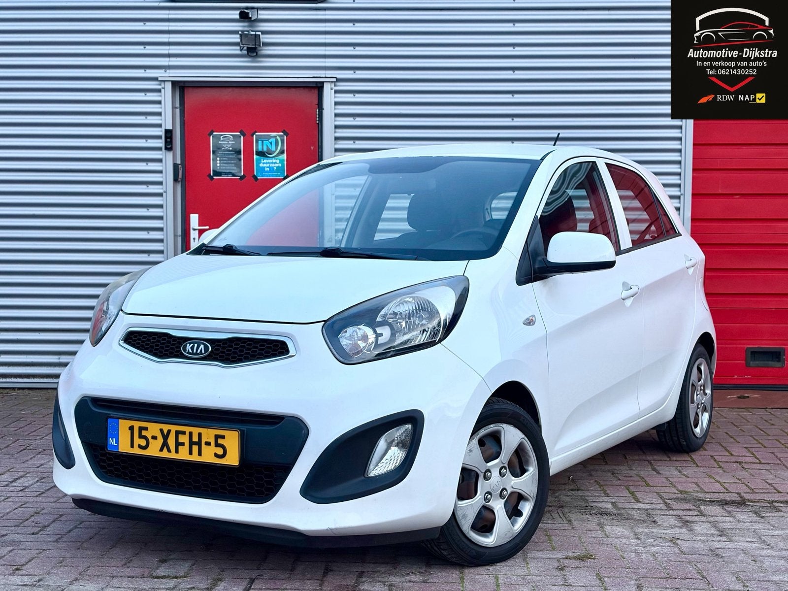 Kia Picanto 1.0 Cvvt/ Camera/Carplay/Airco/Nwe Koppeling+Apk, Auto's, Voorwielaandrijving, Dealer onderhouden, Zwart, 400 kg