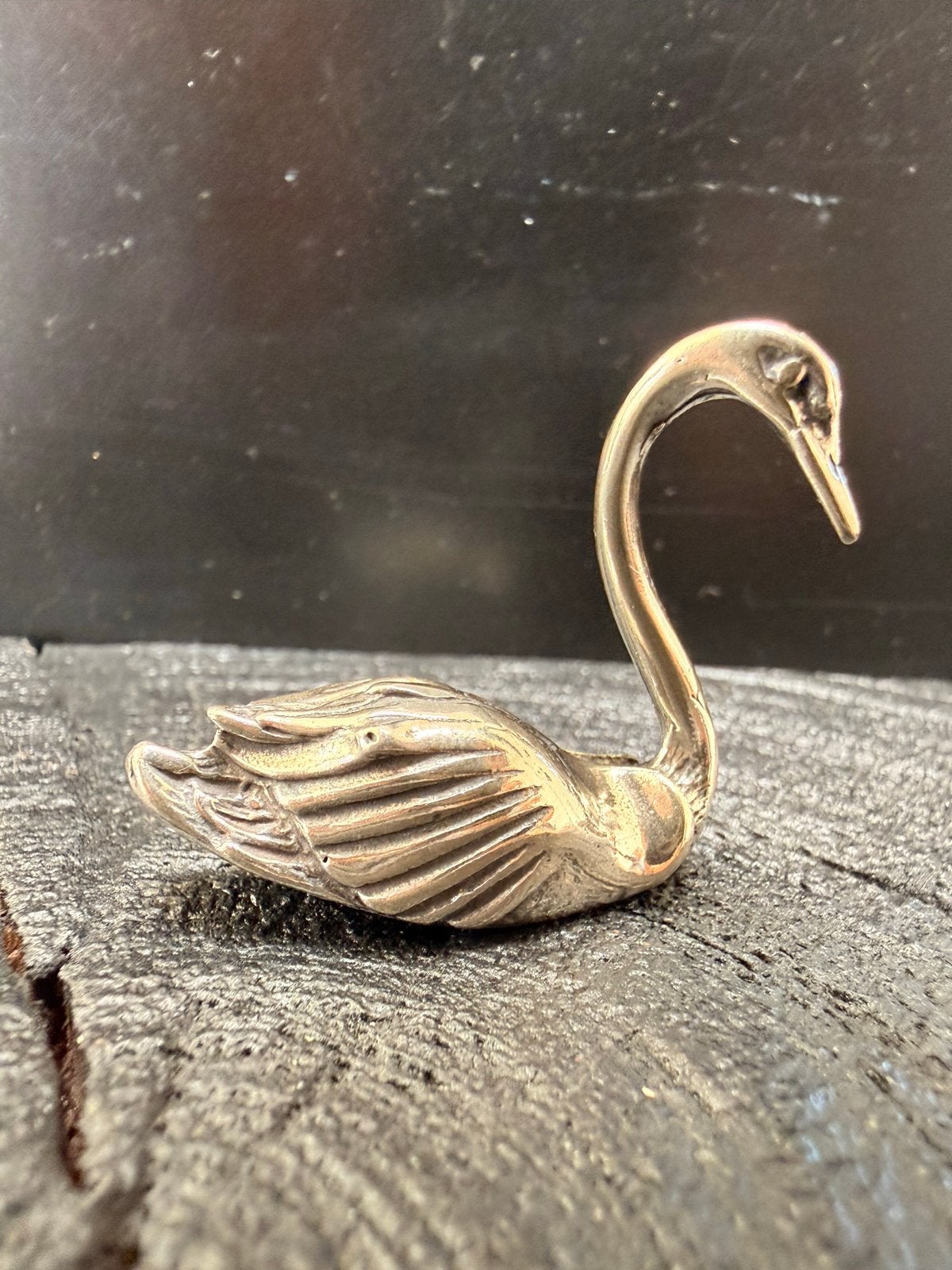 Zilveren Miniatuur Zwaan - Sierlijk en Gedetailleerd, Antiek en Kunst, Antiek | Goud en Zilver, Verzenden, Zilver