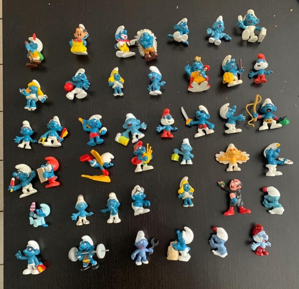 Grote oarty vintage smurfen, Verzamelen, Smurfen, Ophalen of Verzenden, Gebruikt, Verschillende Smurfen