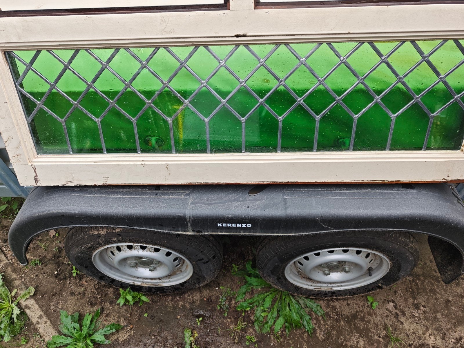 4 Groene Ramen, Ophalen of Verzenden, Minder dan 80 cm, Glasplaat