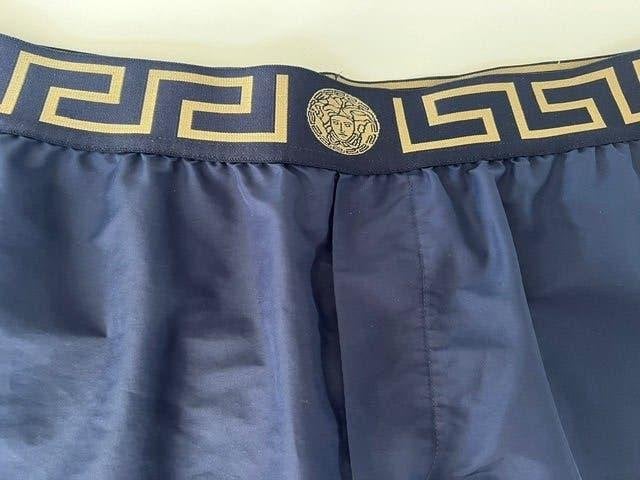 Versace, donker blauwe zwembroek maat 6., Ophalen of Verzenden, Zwemshort, Versace, Maat 48/50 (M)