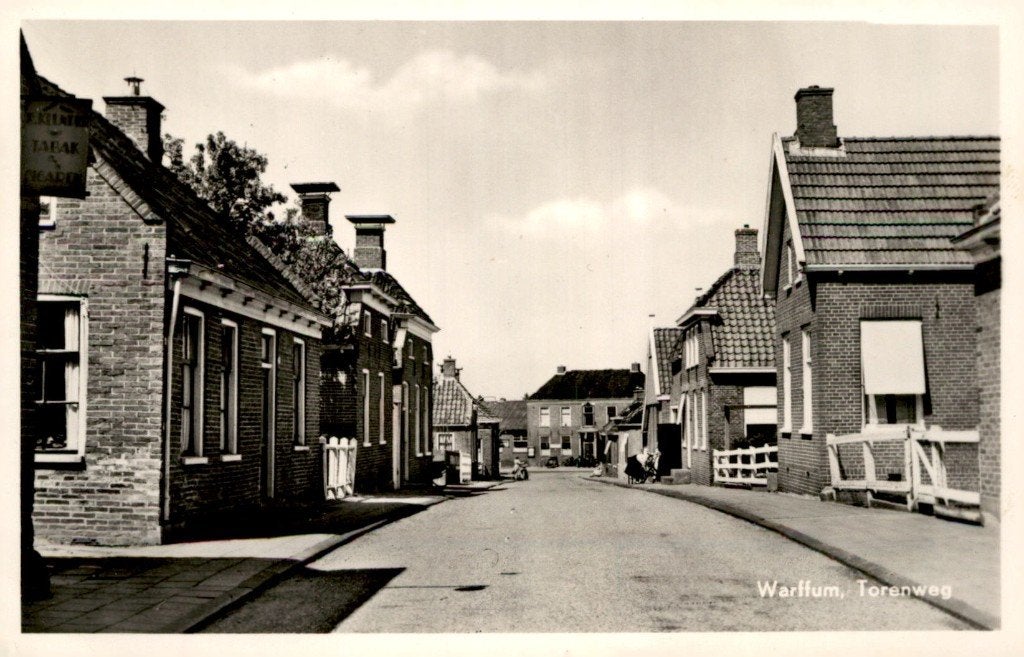 Warffum Torenweg # 370, Ophalen of Verzenden, 1940 tot 1960, Gelopen, Groningen