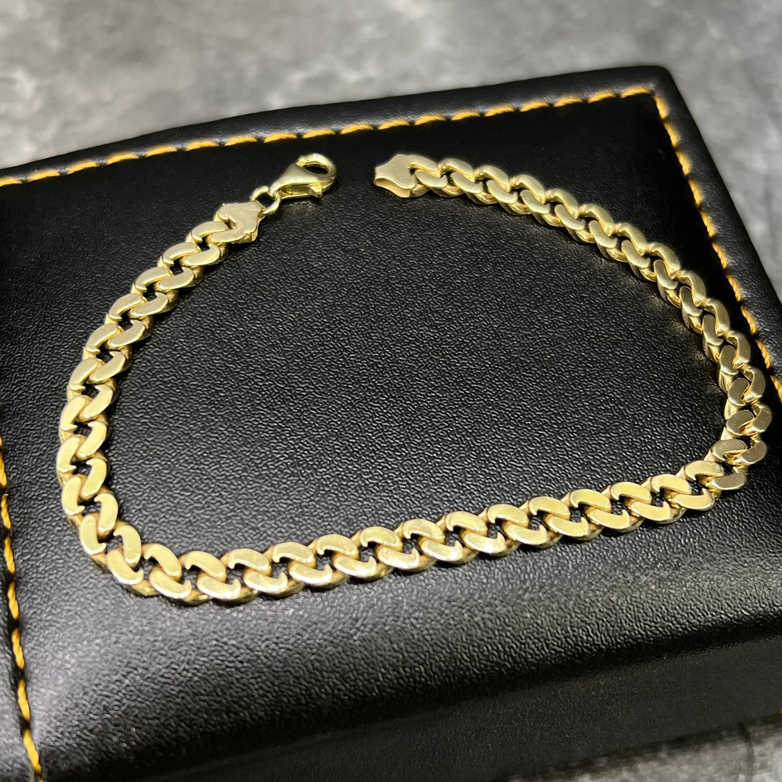 14k gouden armband gourmet schakel nieuw, Ophalen of Verzenden, Nieuw, Goud