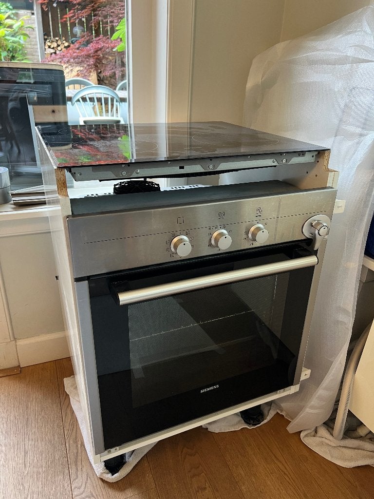 Oven en elektrische kookplaat, Ophalen, Gebruikt, Oven, Hete lucht