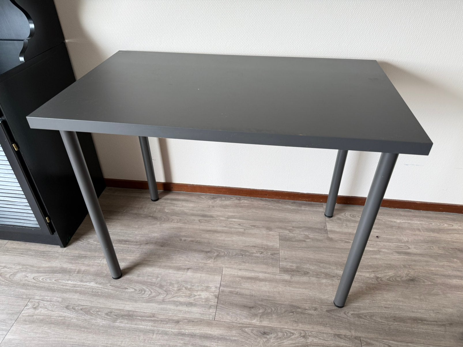 IKEA LINNMON / ADILS bureau (bureau/tafel grijs), Ophalen, Gebruikt, IKEA, 100 cm